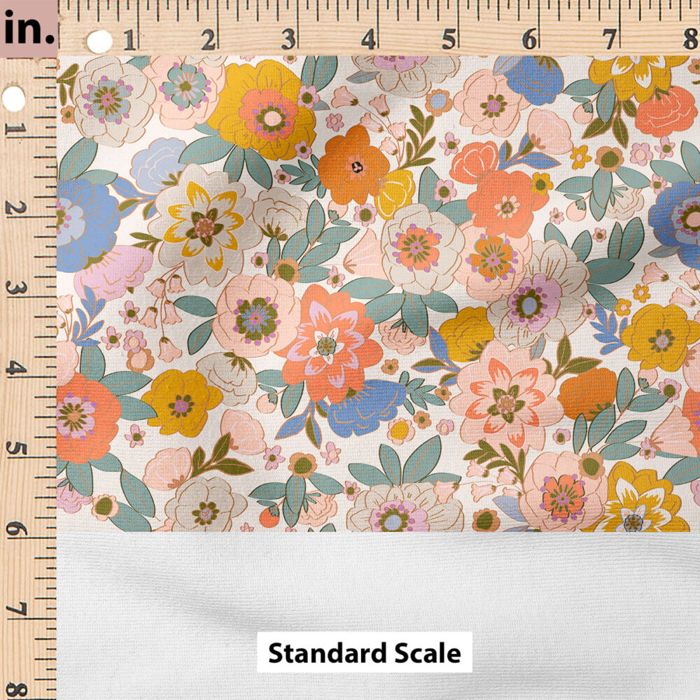 Ruler Scale for Sabra Floral (White) by Crystal Walen